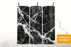 Black &amp; White Marble Texture Seamless Pattern Product Image 3