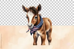 Cartoon Foal | Patriotic Clipart | 4th of July Product Image 3