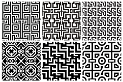 B&amp;W Greek Key Seamless Pattern and Digital Paper Design Product Image 3