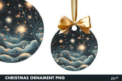 Christmas Winter Magic Ornament PNG Product Image 1