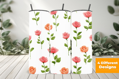 Watercolor Minimal Rose Seamless Pattern and Digital paper Product Image 3