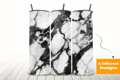 Black &amp; White Marble Texture Seamless Pattern Product Image 3