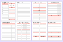 2026 Busy Mom Life Organizer Canva Templates Product Image 3