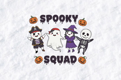 Spooky Squad SVG - Halloween Kids Costume Ghost Cut File Product Image 1
