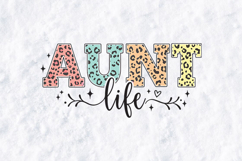 Aunt Life SVG - Colorful Leopard Print Family Cut File Product Image 3