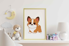 Cute Cartoon Happy Welsh Corgi Dog Puppy Character Fun Icon Product Image 3