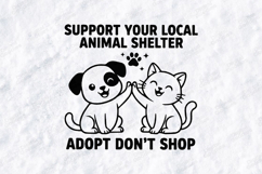 Easily Distracted by Cats SVG - Funny Cat Quote Cut File Product Image 3