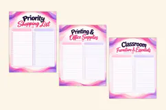 Homeschool Shopping List Planner Kdp interiors Product Image 3