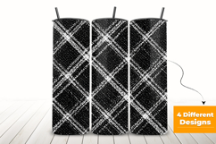 Black and White Tweed Plaid Seamless Pattern Product Image 3
