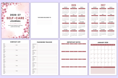 2026-27 Self Care Journal Canva Templates Product Image 3