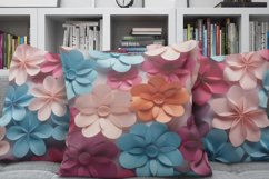 3D Colorful Flowers Digital Paper Product Image 3