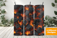 Burning Coal Seamless Pattern and Digital paper Product Image 3