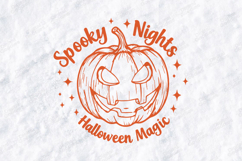 Spooky Nights SVG - Halloween Magic Pumpkin Jack O Lantern Product Image 3