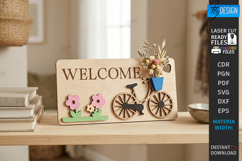 Miniature Welcome Sign Plaque Laser Cut Bundle | 3D Layered Product Image 6