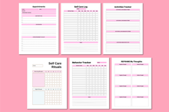2026 Depression &amp; Self-Care Bundle Canva Templates Product Image 3