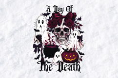 Day of the Death SVG - Skull Roses Ghost Halloween Cut File Product Image 3