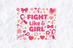 Fight Like A Girl SVG - Breast Cancer Awerness Product Image 3