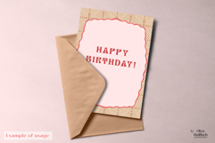 Abstract Border Frames. Whimsical Card Background Templates Product Image 3