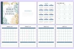 2026-2027 Bible Study Journal Canva Templates Product Image 3