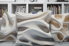 White 3D Hole Digital Paper Product Image 3