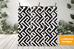 B&amp;W Greek Key Seamless Pattern and Digital Paper Design Product Image 3