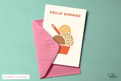 Sweet Ice Cream PNG. Cute Retro Ice Cream Cups Clipart Product Image 3