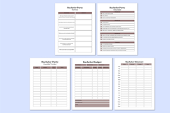 Bachelor Celebration Planner Book Canva templates Product Image 3