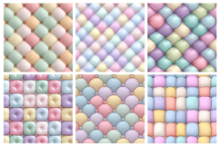 Pastel Quilted Puff Seamless Pattern and Digital Paper Product Image 4