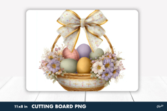 Easter Basket, Leather Style, Cutting Board PNG Product Image 1