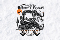 Halloween Express SVG - Crazy Hot Mess Skeleton Train File Product Image 3