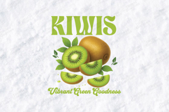 Kiwis Vibrant Green Goodness SVG Fresh Fruit Sublimation Product Image 3