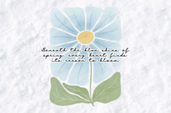 Beneath the Blue Skies of Spring Daisy Boho JPG Design Product Image 1