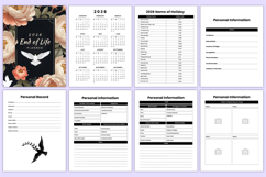 2026 End of Life Planner Bundle Canva Template Product Image 3