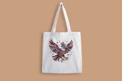 4th July Eagle Patchwork Clipart Product Image 3