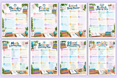 Homeschool Weekly Schedule Planner | Weekly Learning, Daily Product Image 3
