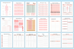 2026 Fitness &amp; Meal Planner For KDP Interior Product Image 3
