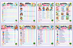Homeschool Chore Chart | Kids Chore Tracking, Family Routine Product Image 3