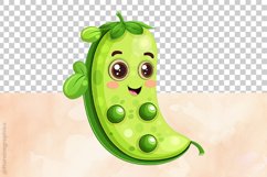 Cute Peas Clipart 04 variations Product Image 6
