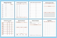 Editable Working From Home Planner Canva Product Image 3
