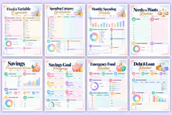 Annual Financial Review Planner | Income, Expenses, Savings Product Image 3