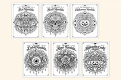 Halloween Mandala Coloring Pages for Adults Product Image 3