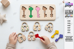 Wooden Key and Lock Puzzle Laser Cut Bundle| Montessori Toys Product Image 10