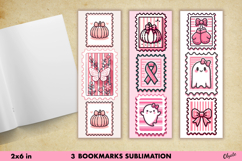 Bookmark Pink Stamp. Cancer Awareness Bookmark PNG Product Image 1