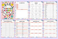 2026 Teacher Planner Bundle Canva Template Product Image 3