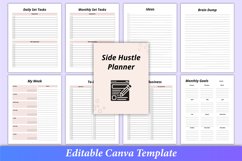 Editable Side Hustle Planner Canva Kdp Interior Product Image 3