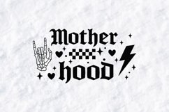 Mother Hood SVG - Edgy Rock Style Skeleton Hand Shirt Design Product Image 3