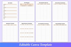 Editable Pet Care Planner Canva KDP Product Image 3