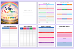 Mind Wellness Workbook | Mental health &amp; Healing Canva Kdp Product Image 3