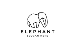 Elephant Logo Minimal Design Product Image 3