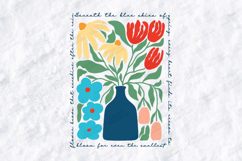 Boho Floral Words Matter Speak Kindness JPG Digital Design Product Image 3